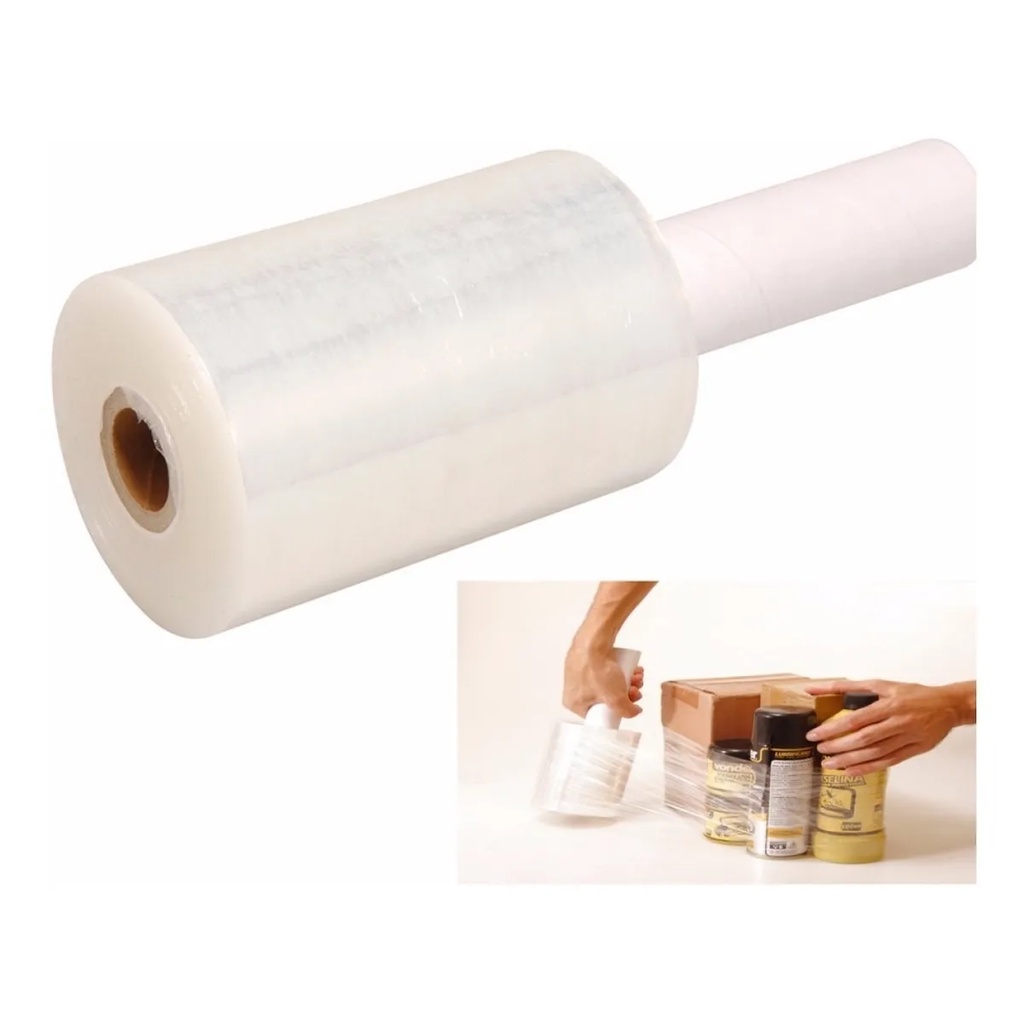 Filme Stretch Plastico Para Empacotamento Manual 150mm X 300m
