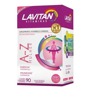Vitamina Lavitan Mais Mulher C/90 Disposição feminino grande saúde
