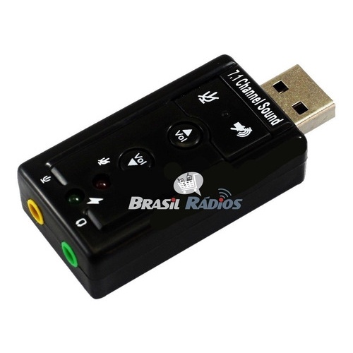 2 X Placa De Som Usb 7.1 Adaptador C/ P2 Pc Notebook T11