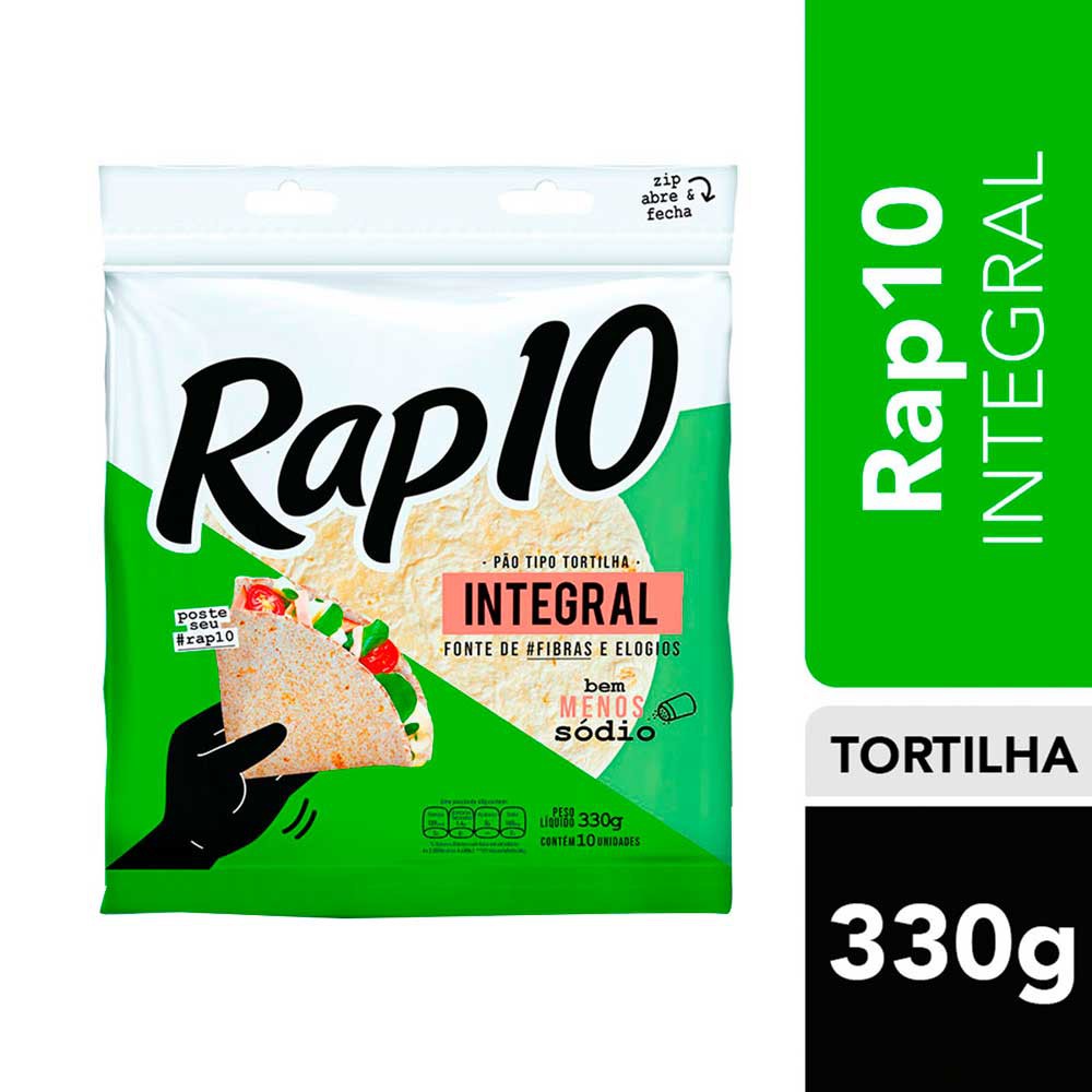 Pão Rap 10 Integral Pullman 330g