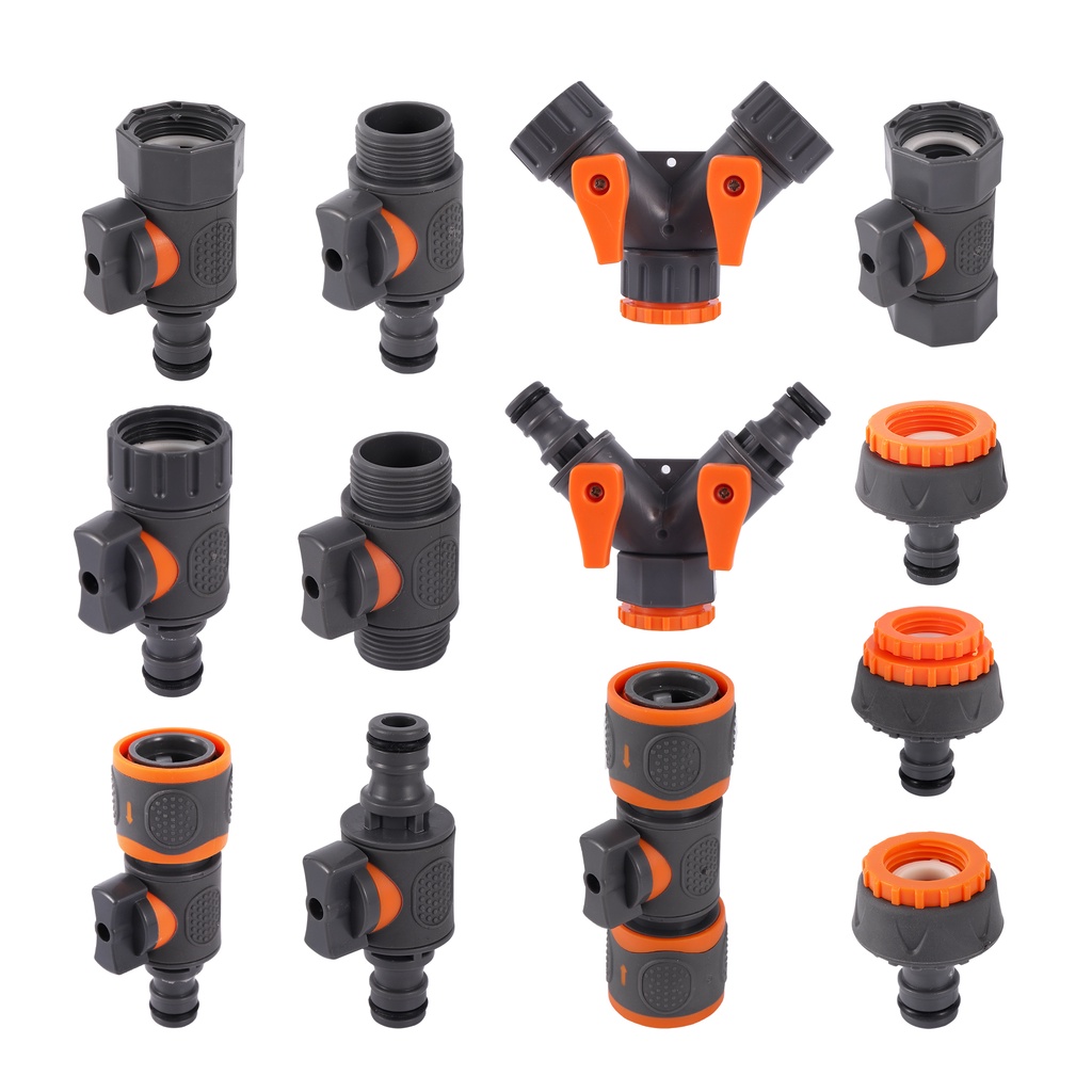 Adaptador De Conector Rápido De 1/2 " 3/4 " 1 " , Válvula De Conexão Rápida , Derivação De Rosca , Junta De Bico De Água