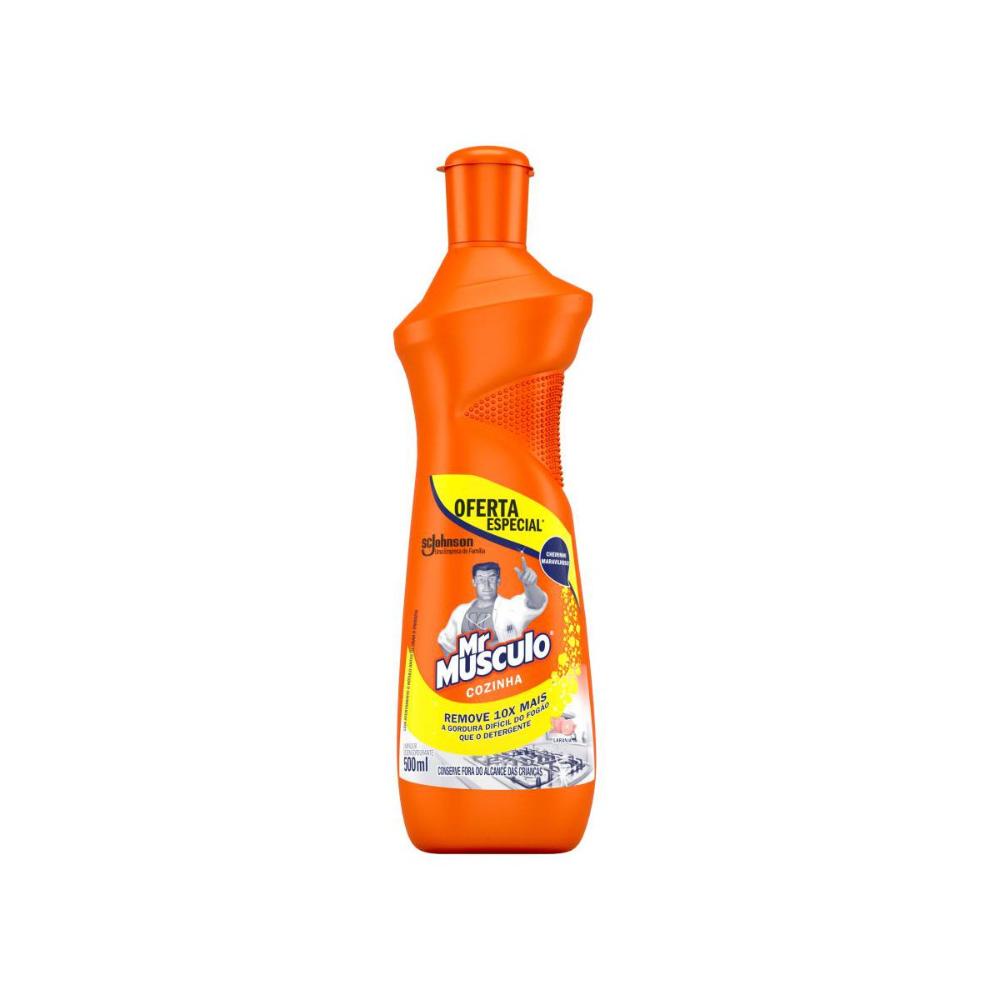 Limpador Desengordurante Mr Músculo para Cozinha Laranja 500ml Grátis 20% de Desconto em Oferta na Shopee