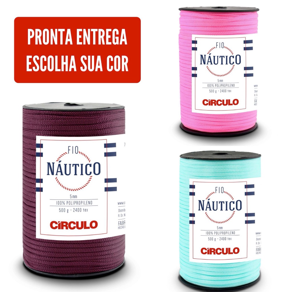 Fio Nautico Premium 5mm Circulo - 500g e 208 metros em Oferta na Shopee
