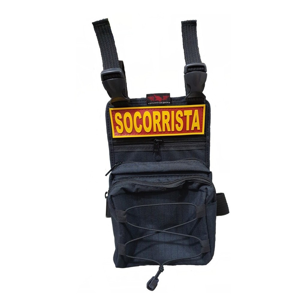 Kit Socorrista Bornal Bolso+ Cinto Tático Fn+ Emborrachado R.E