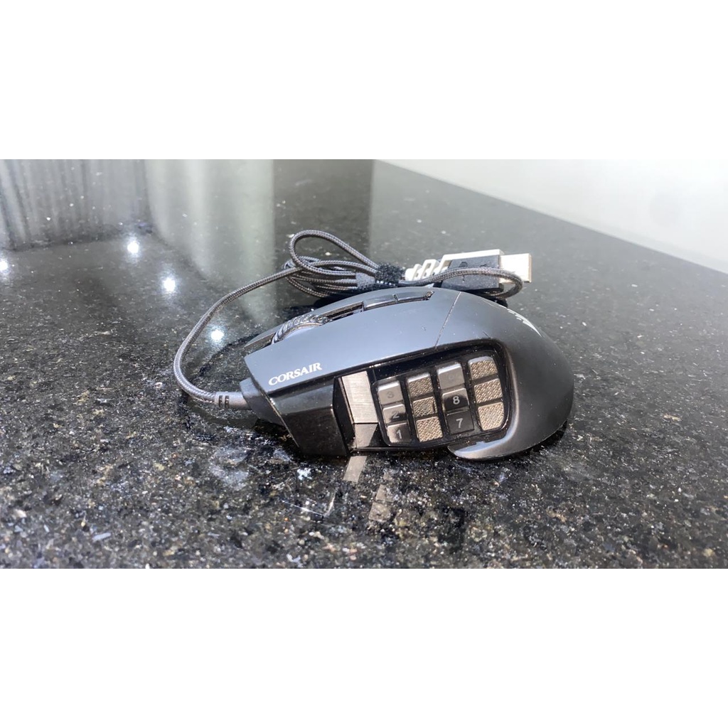 Mouse Corsair Gamer Scimitar Pro, 17 Botões 16000