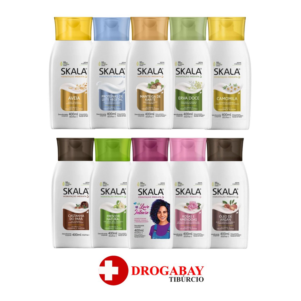Hidratante Corporal Skala 400ml Diversas Fragrâncias