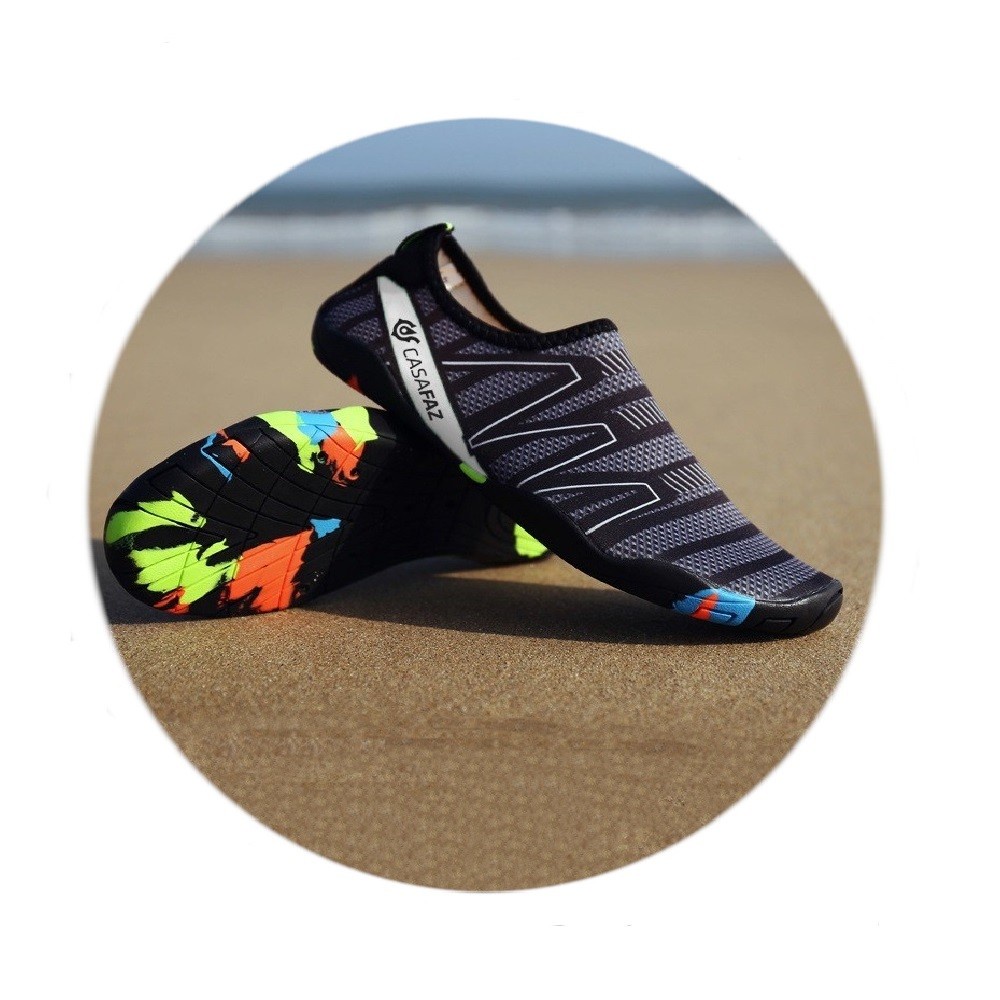 Tênis Sapatilha Multiesportiva Neoprene Barcos Praia Jet Ski Cinza