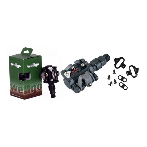Pedal Bike Clip Sapatilha Wellgo M919 Esferas Mtb Com Tacos.