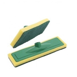 kit 3 Esfregão Lava Piso Azulejo Fibra Para Limpeza Faxina Pesada