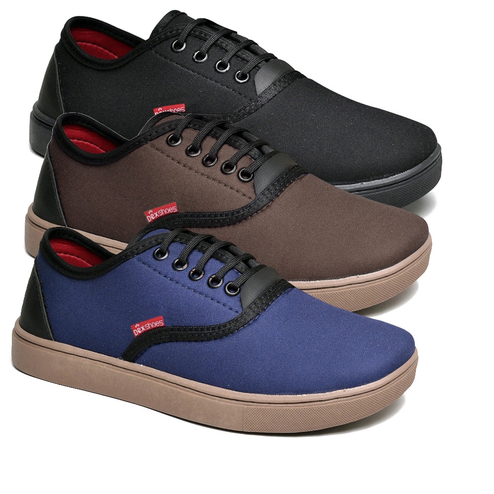 Dexshoes Tênis Masculino Infantil Menino Leve e Pratico Kit 3 Pares do 27 ao 36