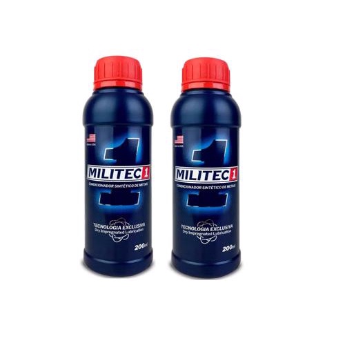 Kit com 2 Militec-1 Condicionador Sintético de Metais Original Nova Embalagem para Moto Carro Van Caminhão