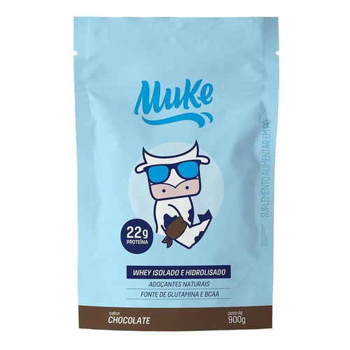 Whey Muke 900g - Mais Mu Promoção Refil Whey Isolado Hidrolisado