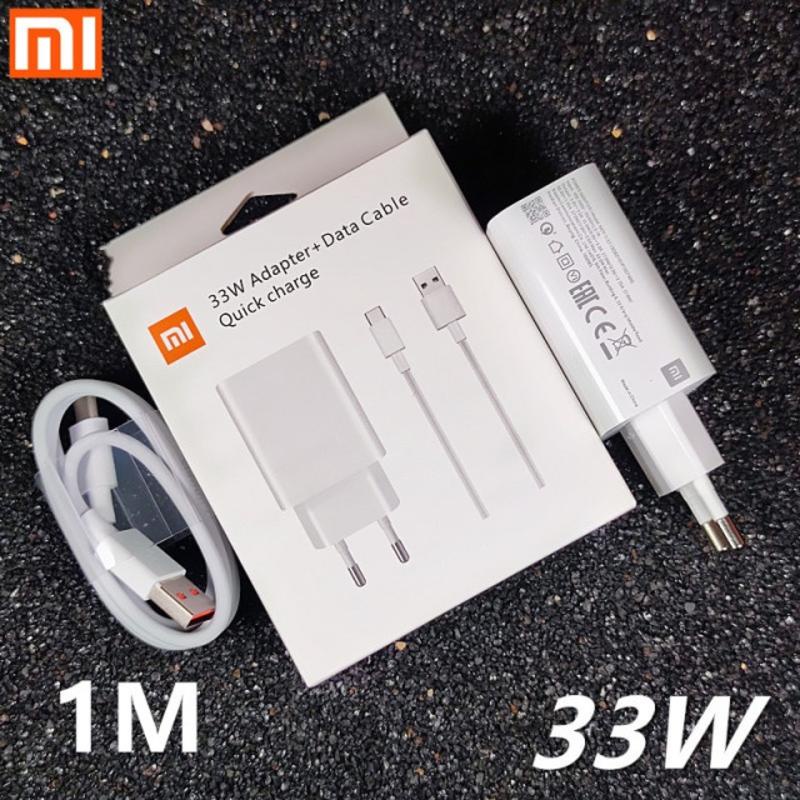 Redmi Original Xiaomi 33 W Carregador Rápido Ue Turbo Carga 1 M Tipo C Cabo De Dados Para 10 9 10 T Lite POCO X3 K40 NFC