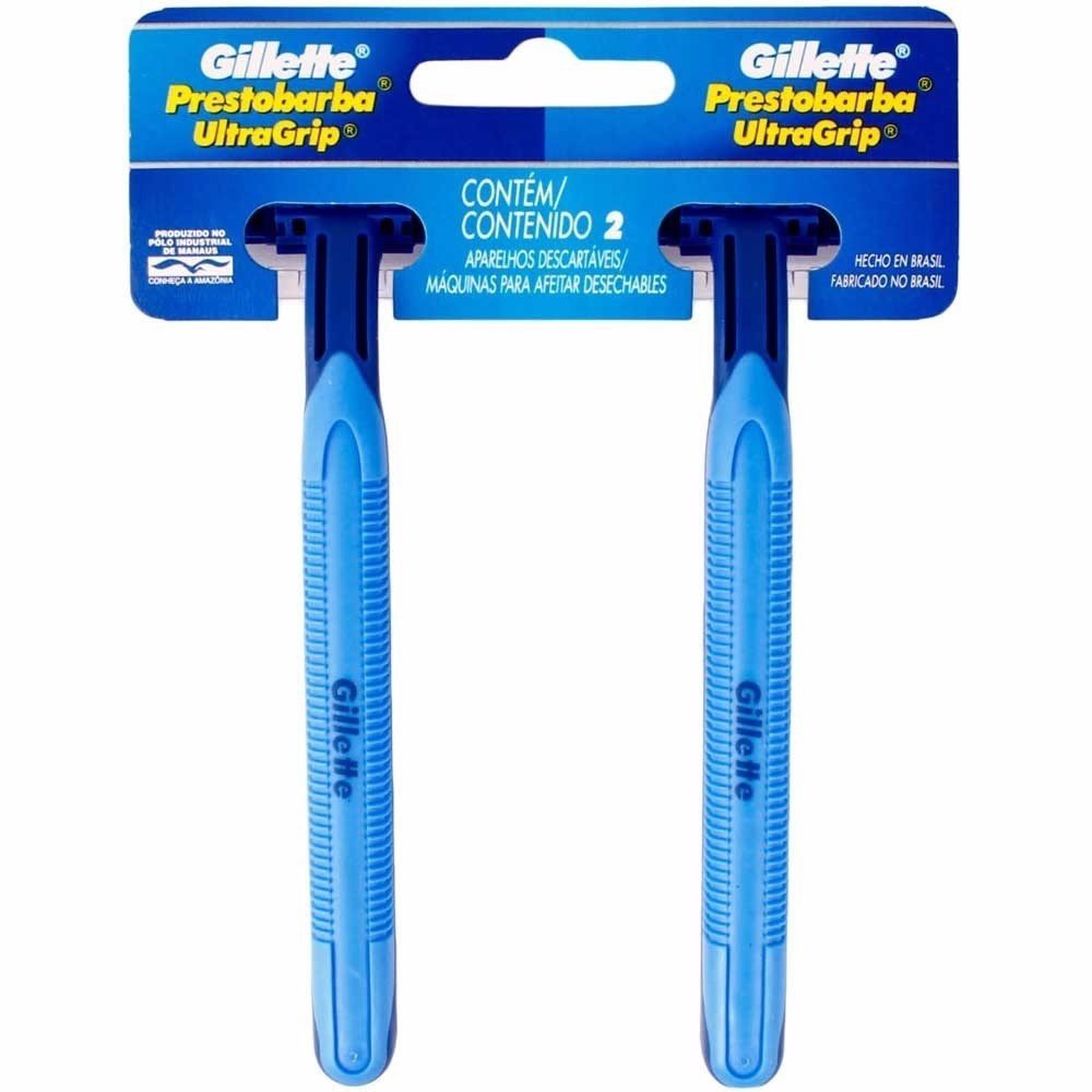Aparelho De Barbear Gillette Prestobarba Ultragrip C/ 2