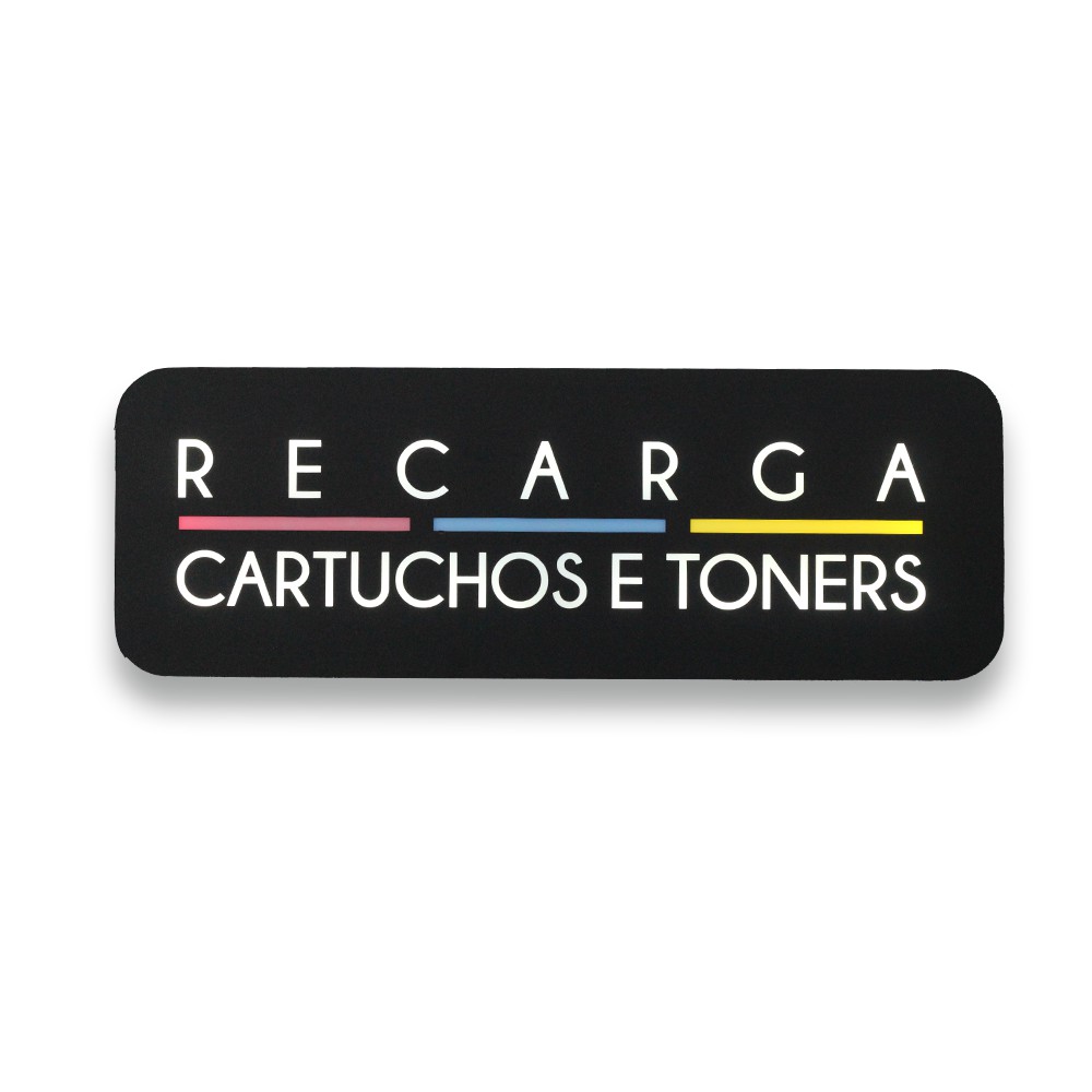 Letreiro Luminoso Recarga Cartuchos E Toners