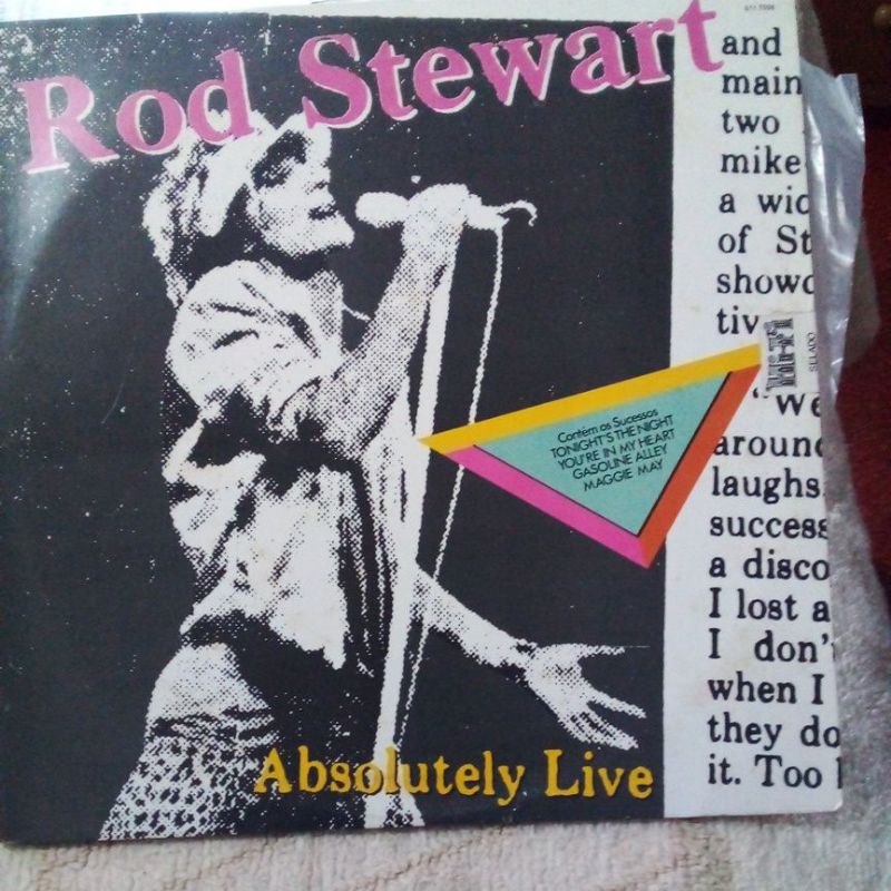 DISCO VINIL Rod stewart Absoluted Live duplo
