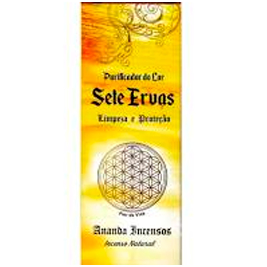 Incenso Sete Ervas Purificador Do Lar Ananda Incensos