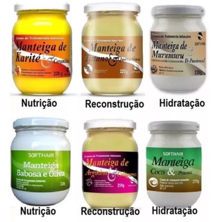 Manteiga Creme Cronograma Capilar Hidratação Reconstrução Nutrição