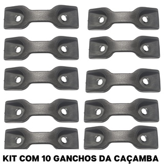 Kit C/ 10 Ganchos Caçamba Fiat Strada Amarrar Carga E Corda