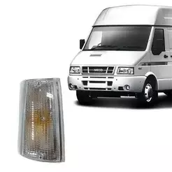 Lanterna Dianteira Iveco Daily 1997 98 99 2000 2001 2002 2003 2004 2005 2006 2007 Superior Cristal