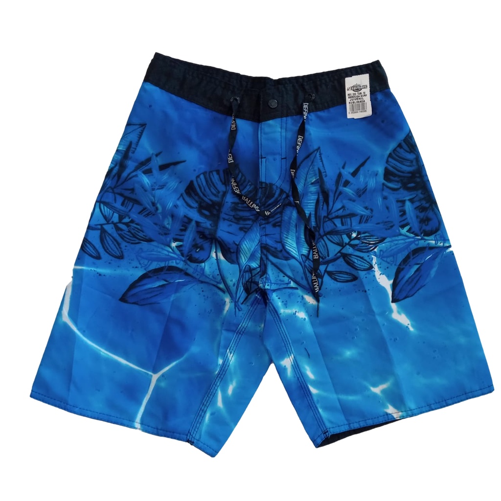 Kit Com 5 Bermudas Elastano Surf Infantil Sortidas Tactel Seca Rápido Juvenil Piscina Praia