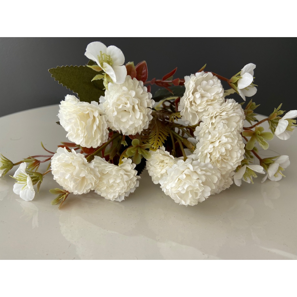 buquê de flores para decoração mini camélias para decorar mesa de centro |  Shopee Brasil