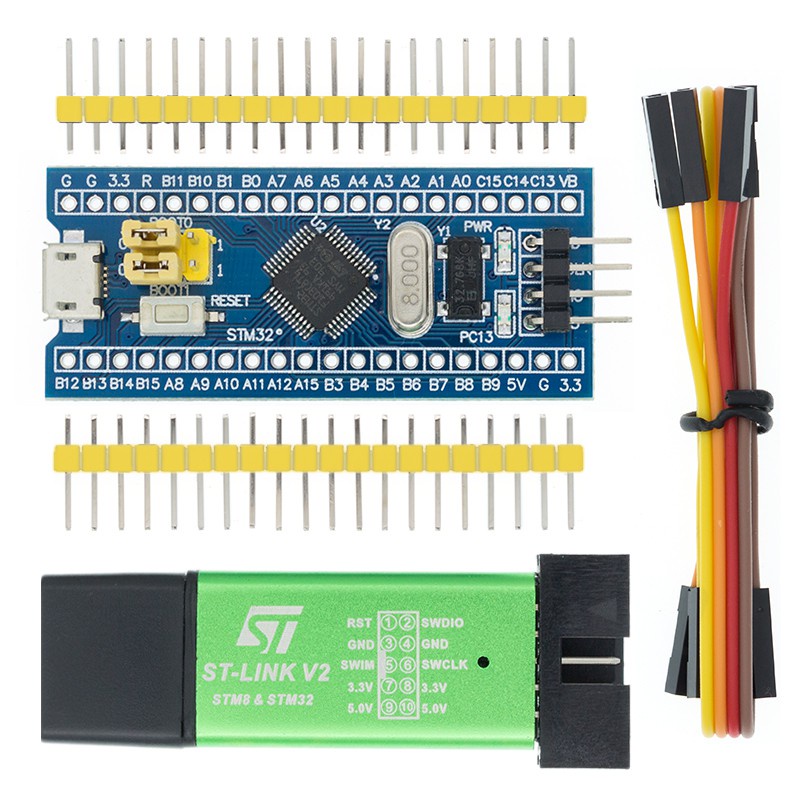 STM32F103C6T6 STM32F103C8T6 Braço STM32 Módulo Placa De Desenvolvimento Do Sistema Mínimo Para Arduino ST-Link V2 Mini STM8 Simulador