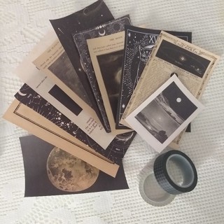17pçs ou 34pçs imagens vintage - journal - scrapbook - diário - escolar em Oferta na Shopee