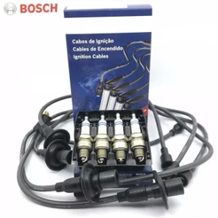 Kit Cabo + Vela Ignição Original Bosch Fusca Kombi Brasilia