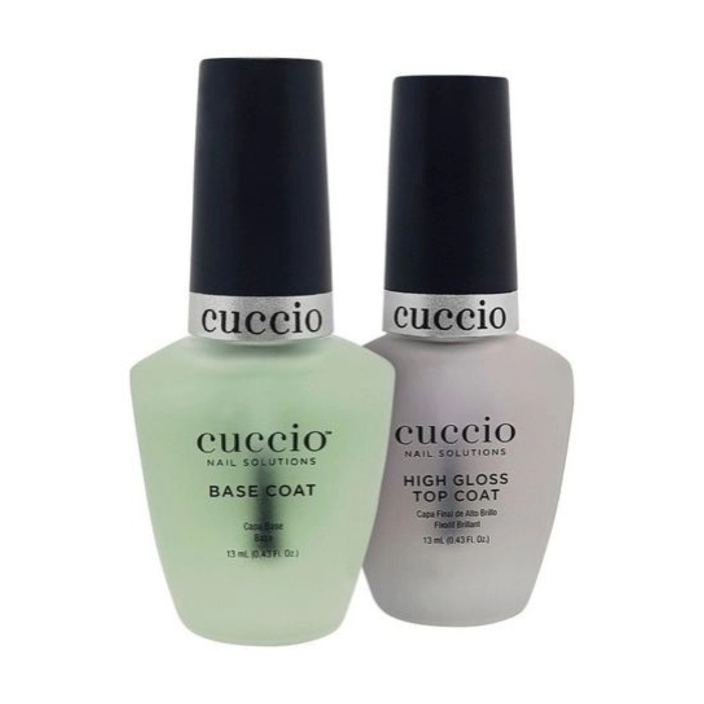 Kit Base Coat e Top Coat High Gloss Cuccio - 13ml