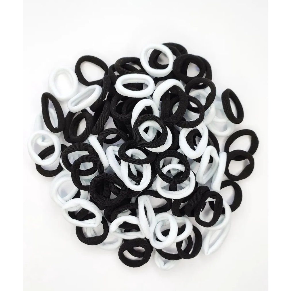 kit 50 elasticos de Cabelo Tipo Meia Criança Adulto Rabicó Pronto entrega L em Oferta na Shopee