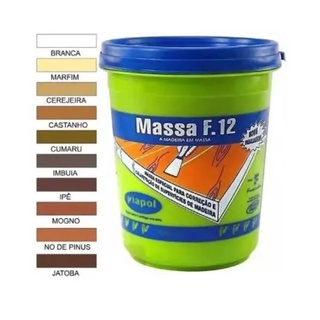 Massa Calafetar F12 Reparar Correção Madeira 400gr - Viapol CEREJEIRA
