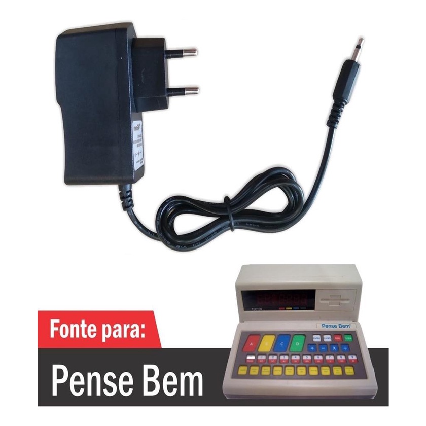 Fonte Para Tec Toy Pense Bem ( Carregador / Cabo de Forca / Cabo de Energia ) - R2601