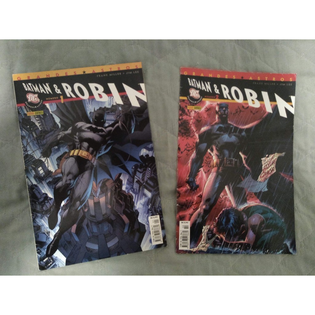 Batman & Robin números 1 e 2 Frank Miller/Jim Lee DC Panini | Shopee Brasil