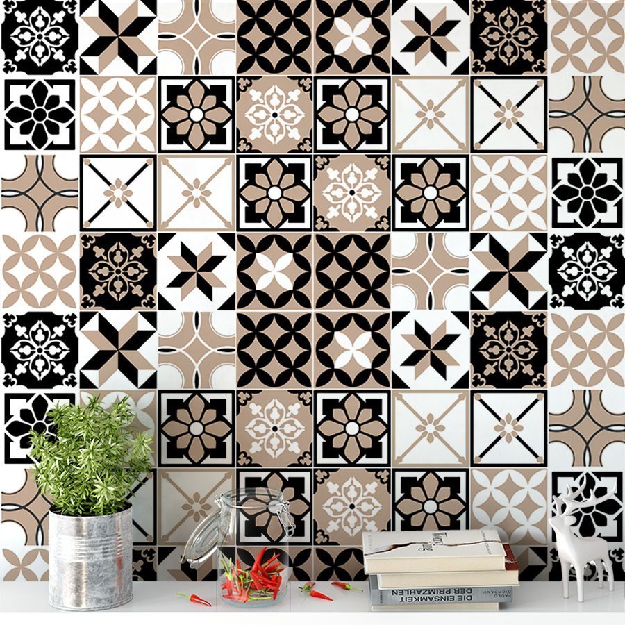 Papel De Parede Para Cozinha Azulejo Português Lavável 2,00 mts em Oferta na Shopee