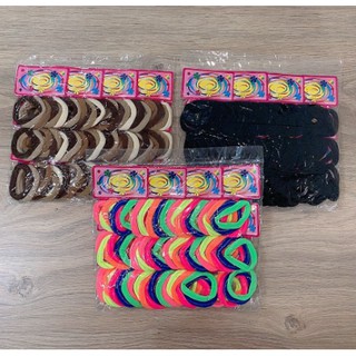 Kit 72 Elástico Rabico Para Cabelo Tipo Meia de Pacote - 1 PACOTE DE XUXINHA