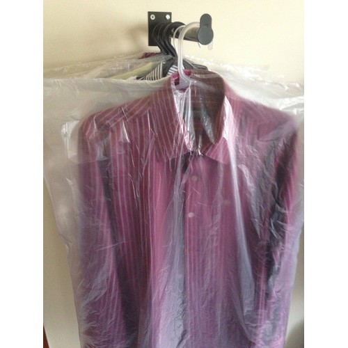 Sacos Plásticos para Lavanderia Ternos Camisas Atacado 100 Unidades