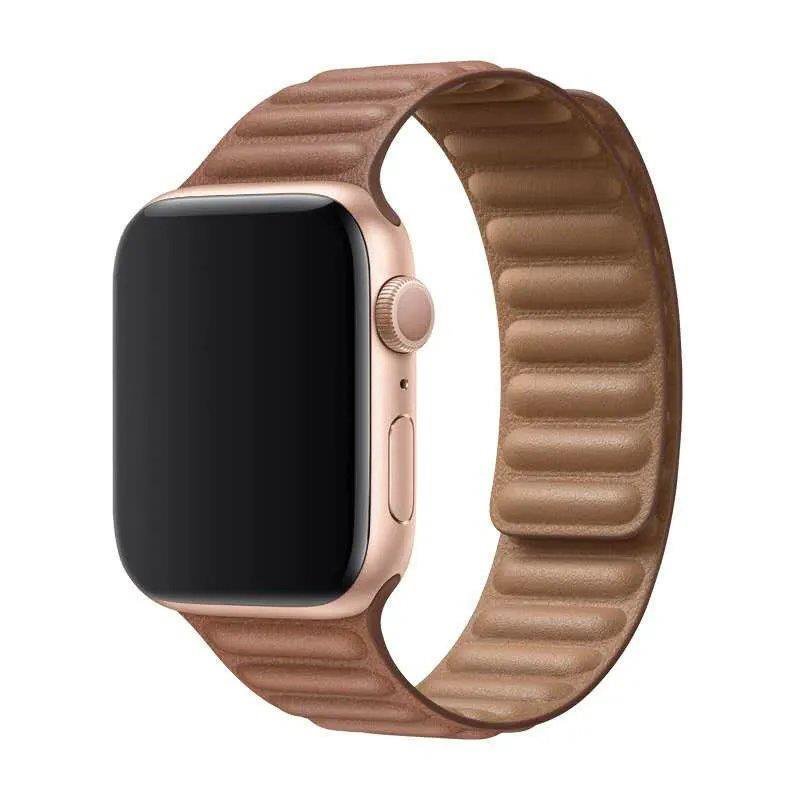 Estoque Pronto Apple Relógio Apple Correia Magnética Apple Correia de Couro Apple iwatch S9 S8 SE 41 45 Correia Apple 40 44 49mm