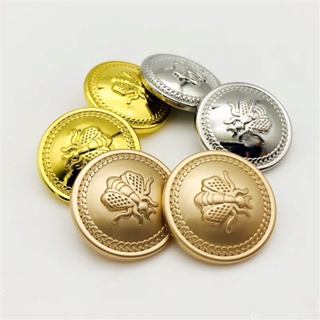 10 peças/lote botão de pressão de metal dourado design abelhinha acessórios de costura botões para roupas 20mm costura artesanal suprimentos botões para casaco em Oferta na Shopee