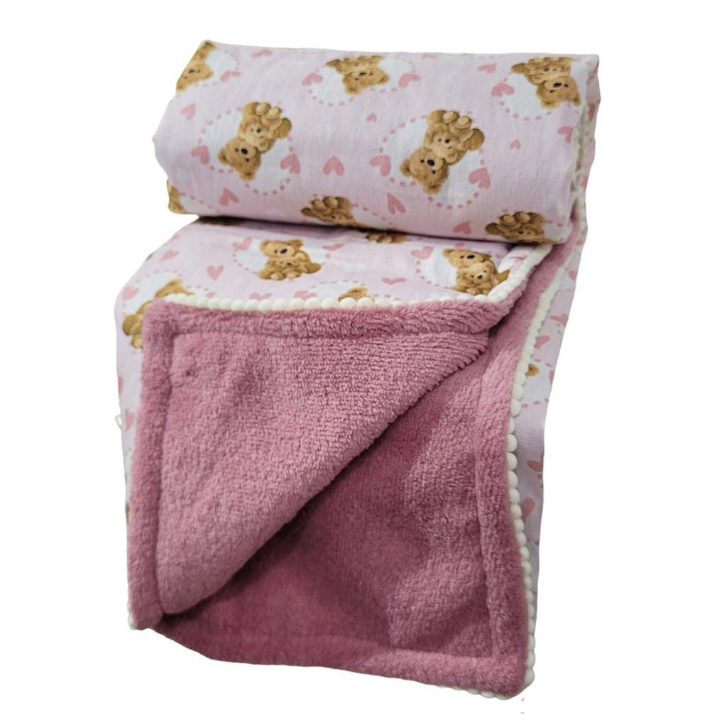 Manta Flanelada Dupla Face Manta Micro Fibra 100% Micropercal Infantil em Oferta na Shopee