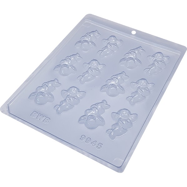 Forma Simples Anjos 9945 (N5) em Acetato BWB Para Bombom e Doces Para Natal e Festas Natalinas em Oferta na Shopee