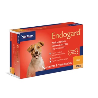 Endogard Para Cães Até 10Kg Virbac - 2 Comprimidos