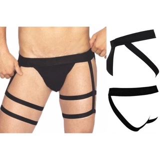 Cueca Jockstrap Cinta Liga - 2 ligas