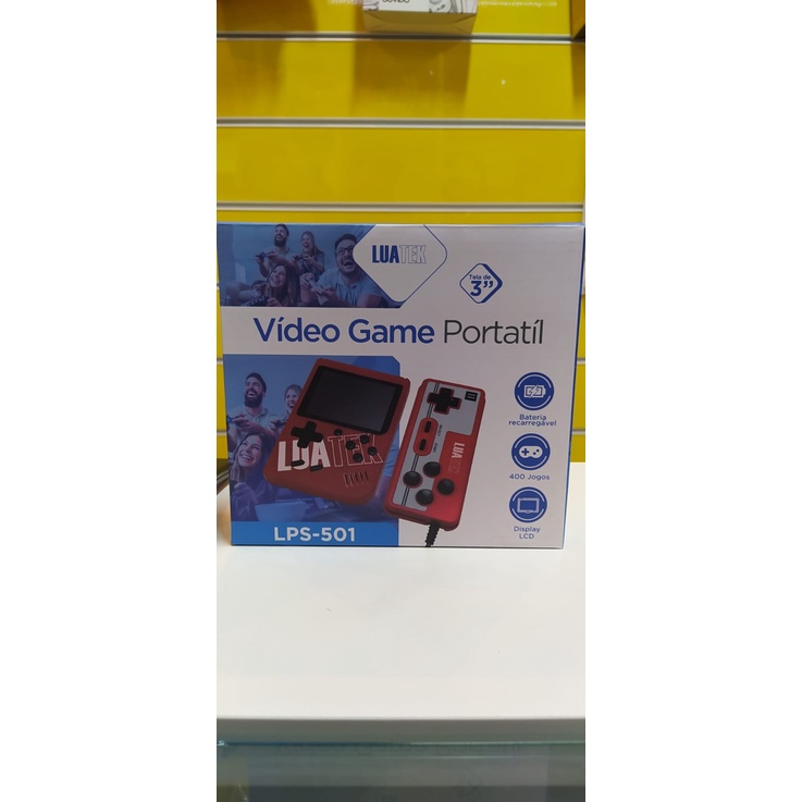Vídeo Game Portátil Retrô Luatek com mais de 400 jogos