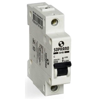 Disjuntor Monopolar 1 Polo 6A 10A 16A 20A 25A 32A 40A 50A 63A Curva C SOPRANO
