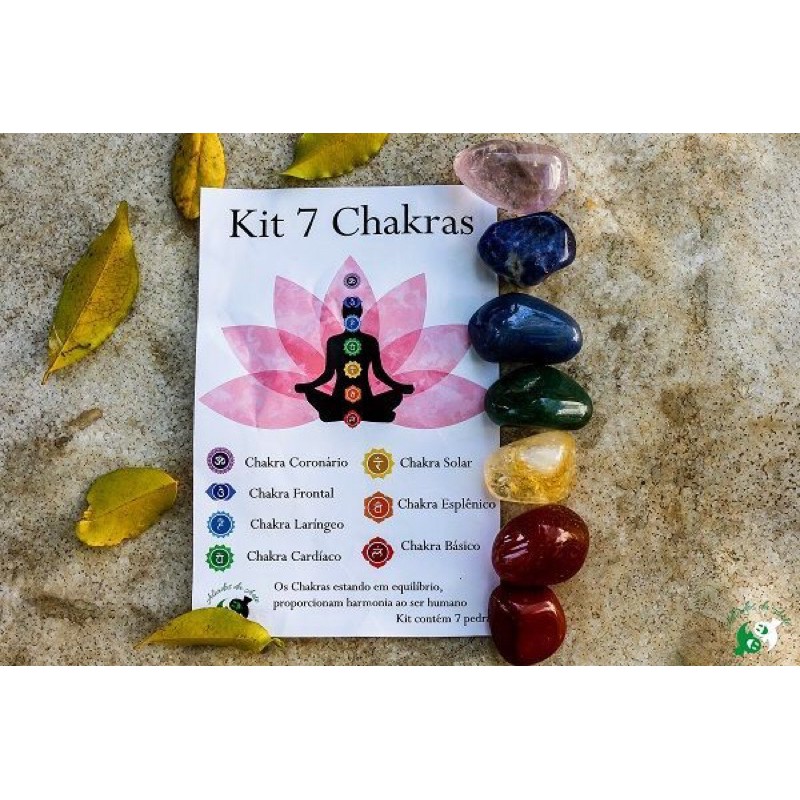 Kit 7 Chakras 100 Naturais Pedras Naturais Cristal Natural Ametista Quartzo Shopee Brasil 