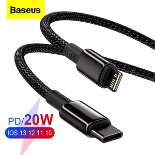 Baseus 20 W Pd Cabo Usb Para O Iphone 13 14 Pro Xs Max Xr X Usb Tipo C Rápido Cabo De Carregamento De Dados Para Macbook Ipad Mini Cabo De Fio De Ar