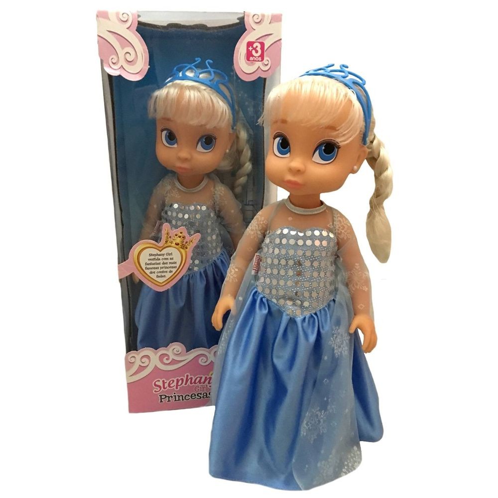 Boneca Stephany Princesa Rainha Da Neve Frozen - Baby Brink
