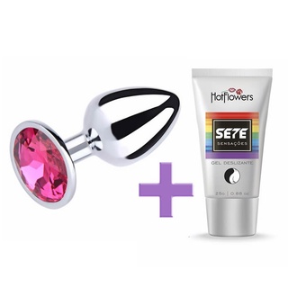 PLUG ANAL + Gel Anestésico SETE SENSAÇÕES Deslizante Anal - SEXY SHOP