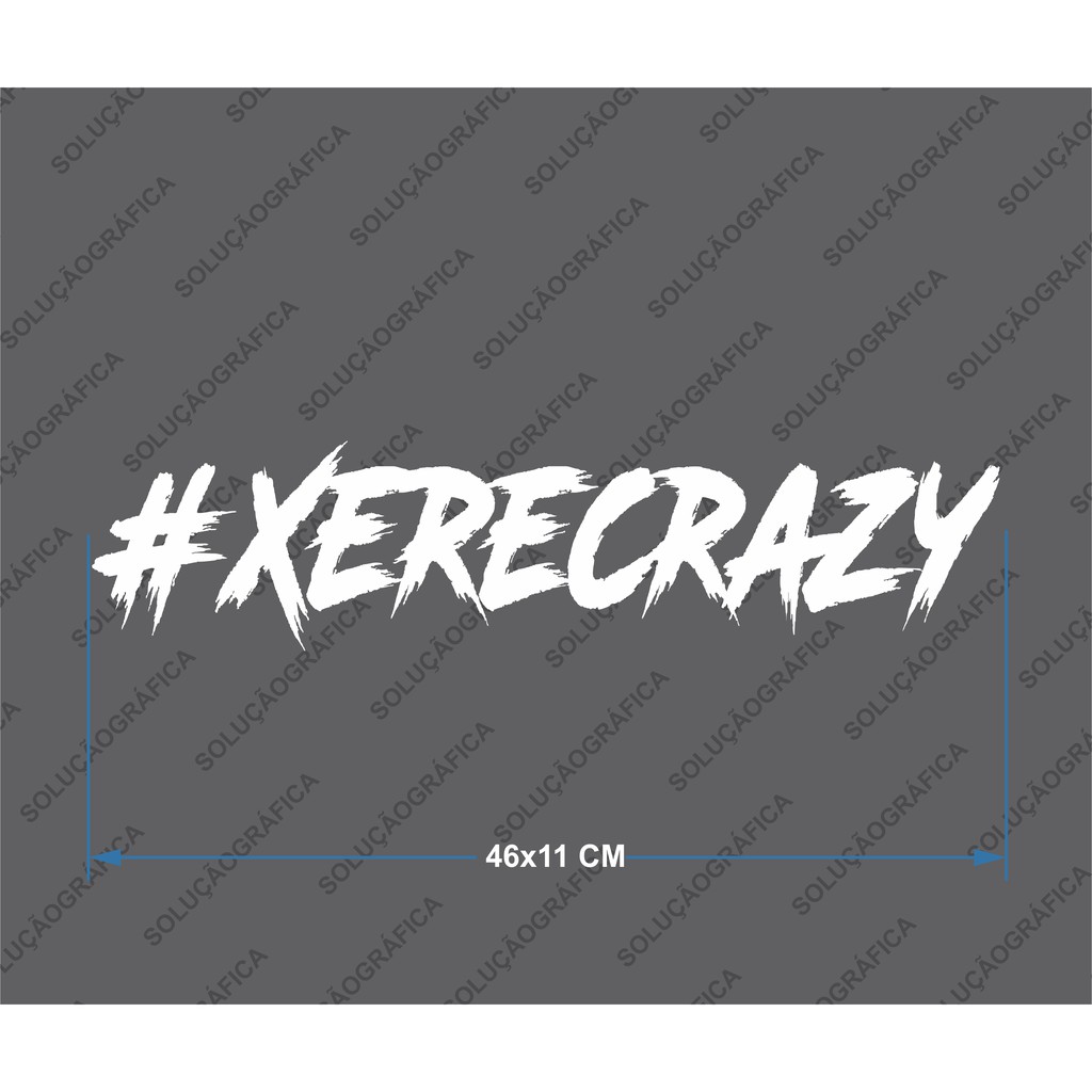 Adesivo Xerecrazy 46x11 Cm